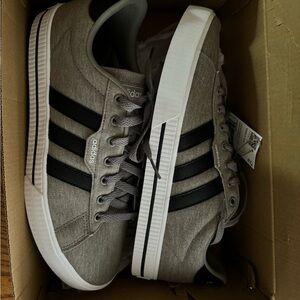 Men’s Adidas Classic Gray and Black Shoes